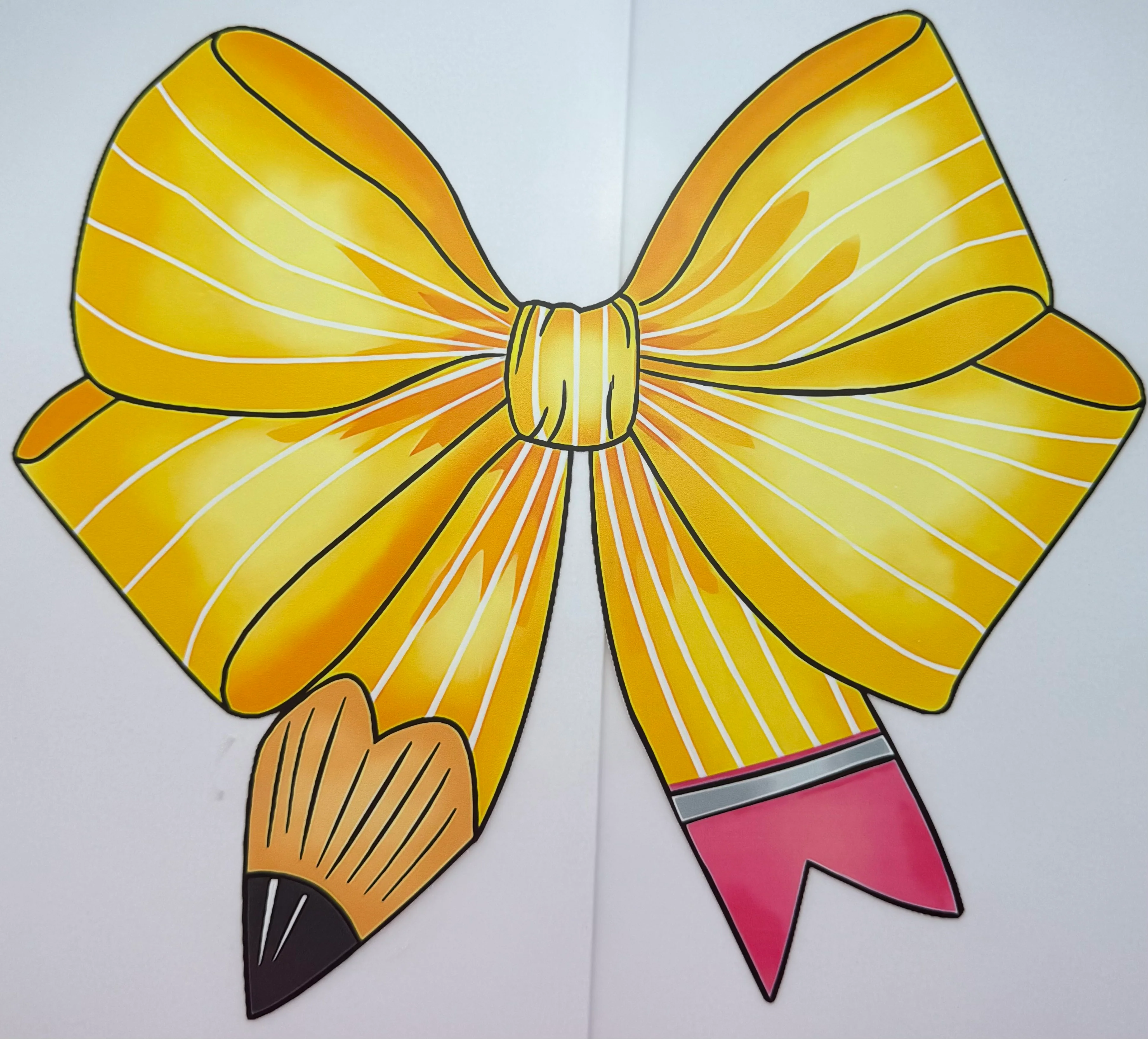 Pencil Bow Shirt Transfer